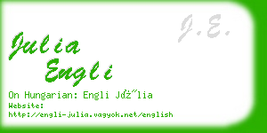 julia engli business card